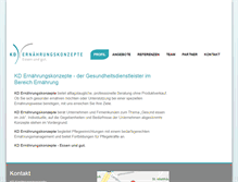Tablet Screenshot of kd-einfach-gesund.de